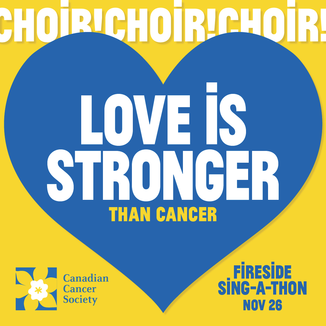 2020 has seen historic lows &amp; through it all, more than 225,000 Canadians are expected to be diagnosed with cancer. This holiday season we remember Love is Stronger than Cancer. Join us live online on Nov 26 to sing, celebrate &amp; make a difference: linktr.ee/choirchoirchoir #CCCxCCS