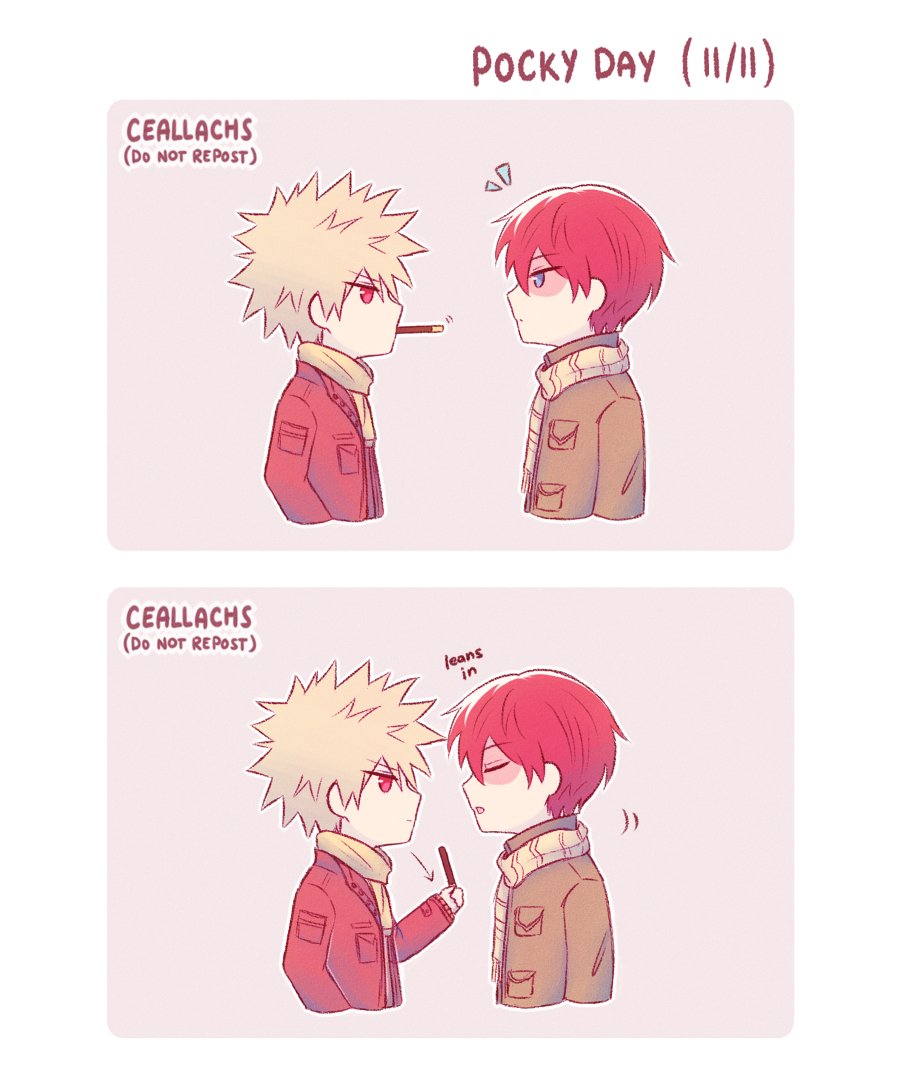 (爆轟) it's pocky day!!

#ポッキーの日 #ポッキー
#bakutodo #todobaku 