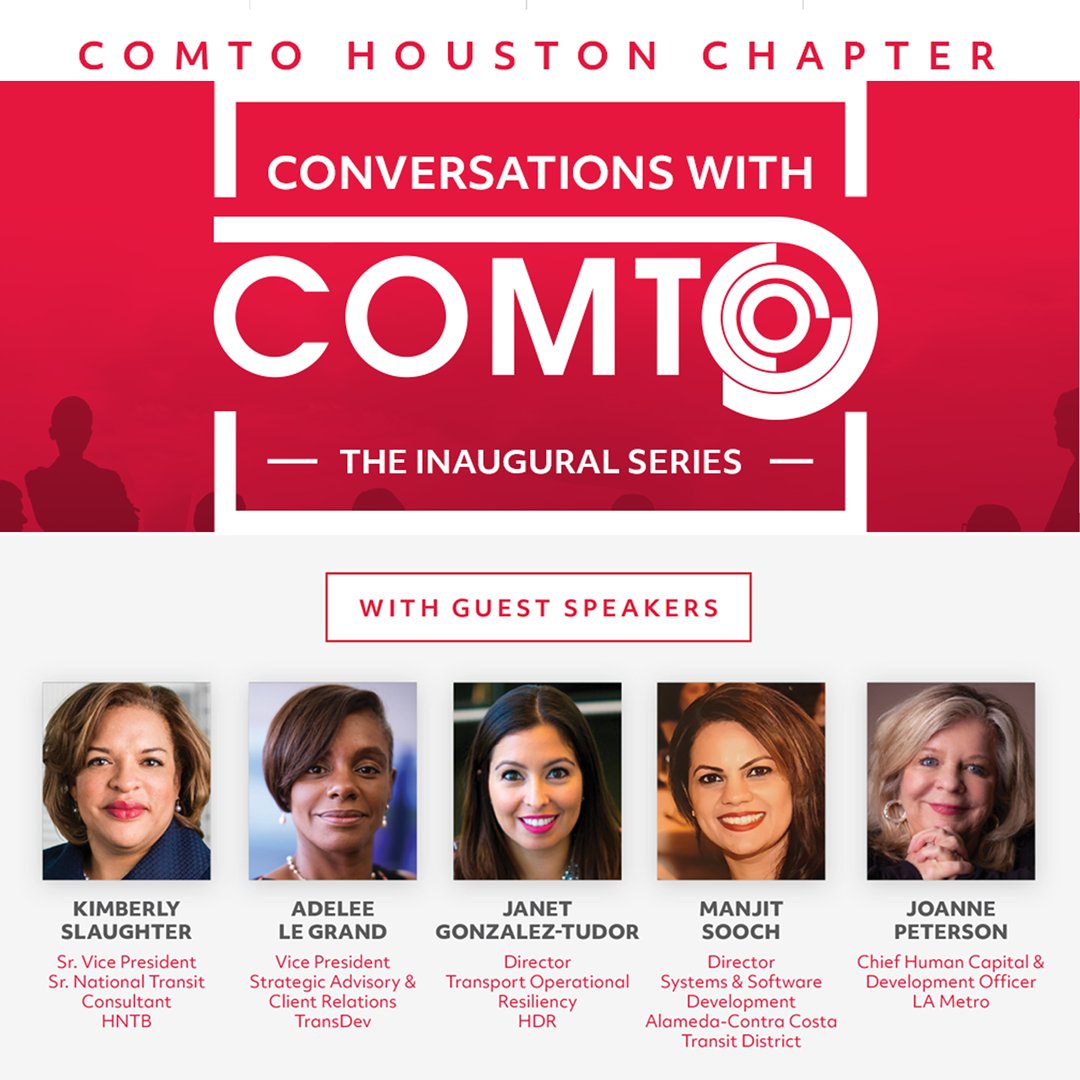 COMTOHouston's tweet photo. REGISTER TODAY - Join the transit industry leaders from the American Public Transportation Association's (APTA) task force as they discuss discoveries &amp; recommendations on how our community can safely remain mobile during this pandemic today at 12 PM: https://t.co/7ozwge3iym https://t.co/1oeivONCiQ