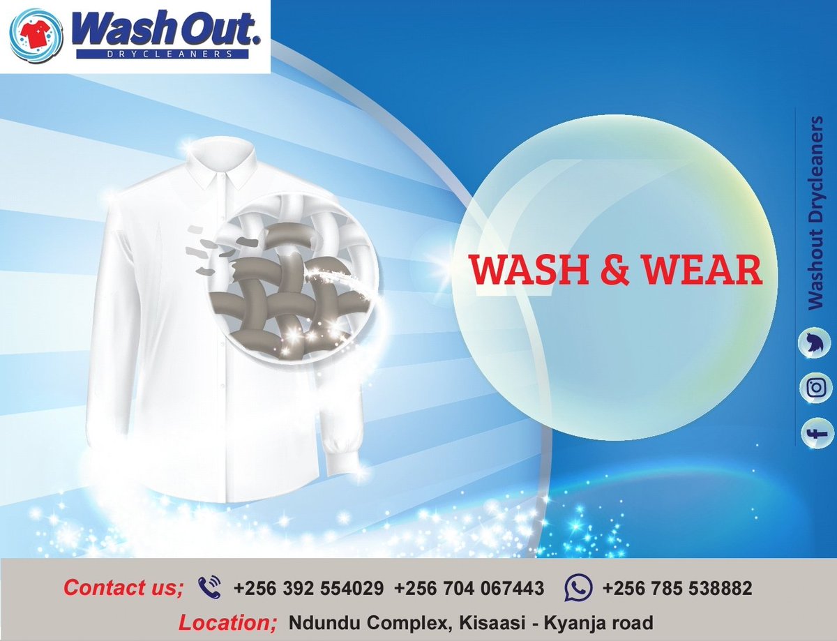 Have your clothes washed and worn right away. #washout #washoutdrycleaners #washandwear #drycleaners