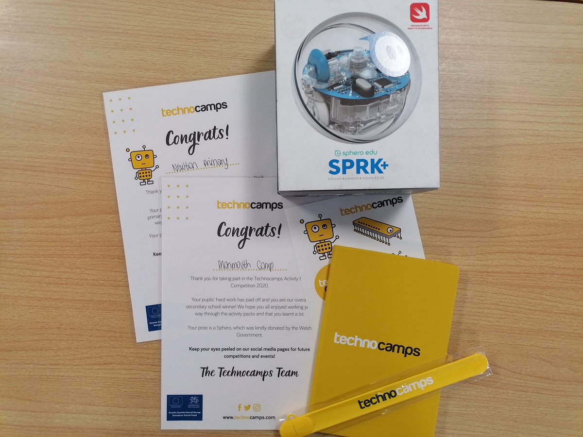 Technocamps's tweet image. Sending out our Activity Pack winner prizes today, thanks to @WelshGovernment! Congrats @LearnWithMCS and @newtonprimary 👏
Diolch i @LlywodraethCym am y gwobrwyon ar gyfer enillwyr ein cystadleuaeth ddiweddar ✨
