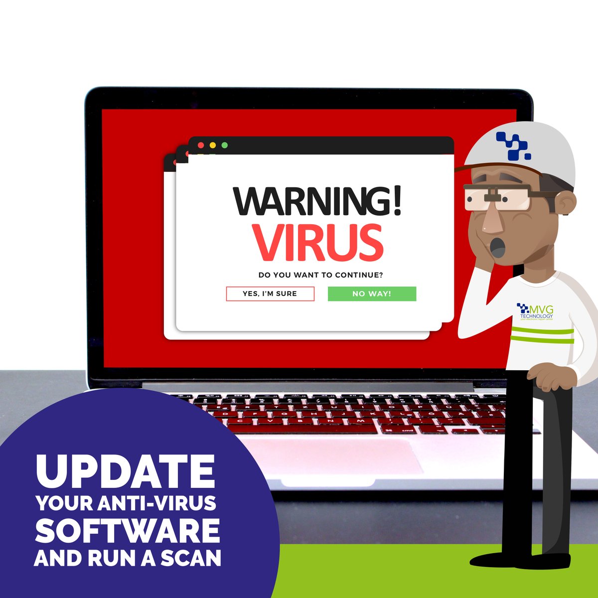 MVGTechnology's tweet image. To make sure that your antivirus is serving its purpose, it's best to configure it to automatically check for updates at least daily.
#TechTuesday #TechTips #MVGTechnology