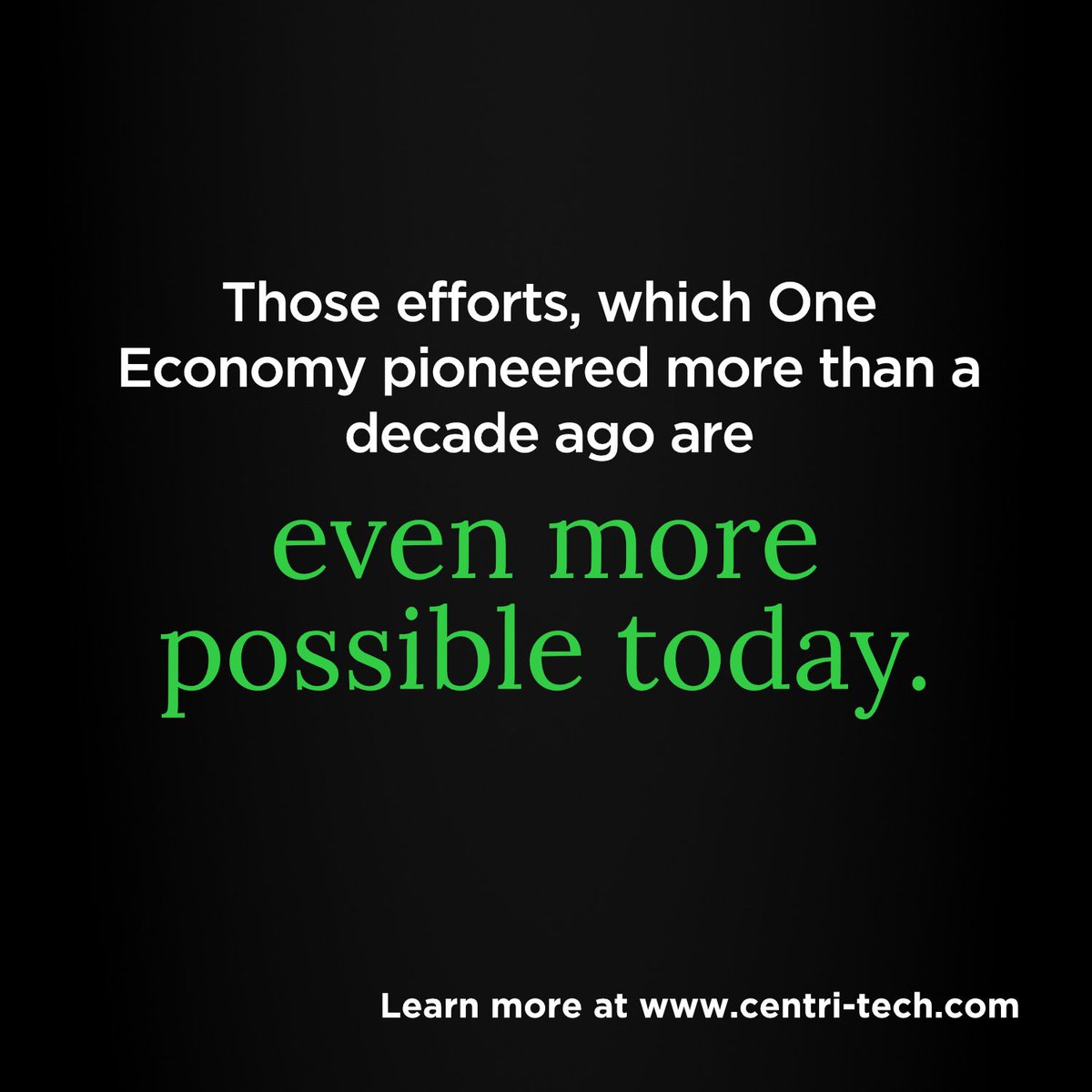 Seven years ago, One Economy Corporation connected 27,000 homes to free broadband. We can't wait to build on even more possibilities today! #digitaladvancement #digitaldivide #iot #Broadband