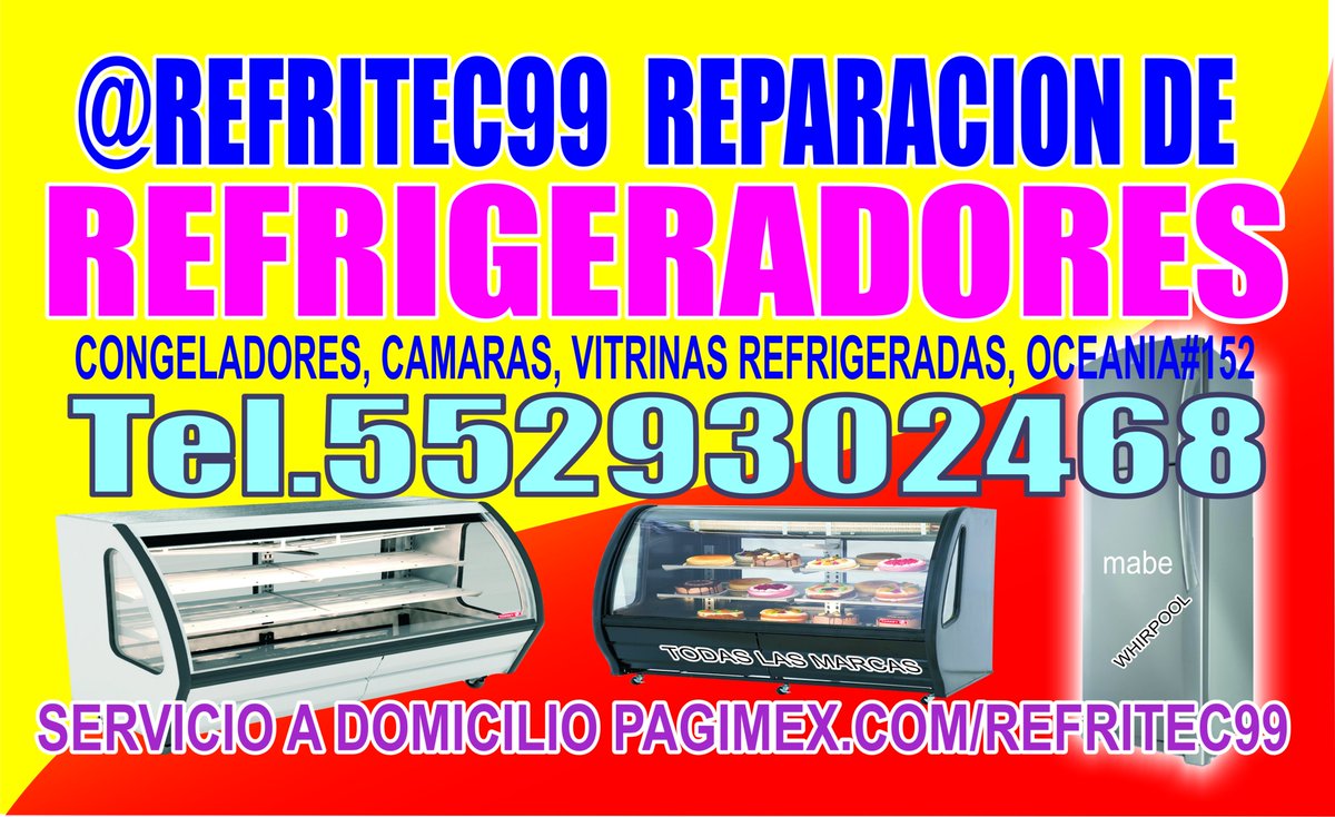 reparacion de refrigeradores df tel 5529302468