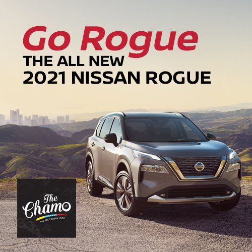 BruceBennettCT's tweet image. You are invited to the ROGUE EVENT at Bruce Bennett Nissan on Saturday, Nov 21st from 12 - 3 pm. Come test drive the new 2021 Nissan Rogue and have lunch, on us! The Chamo food truck will be on premises with delicious arepas for all!