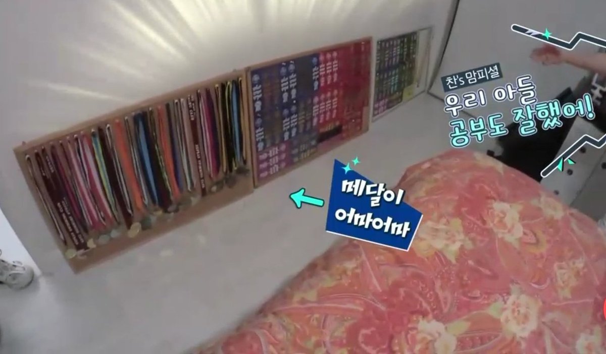 ok I finally find something skdjd look at chan's medals his mom said he was a good student too