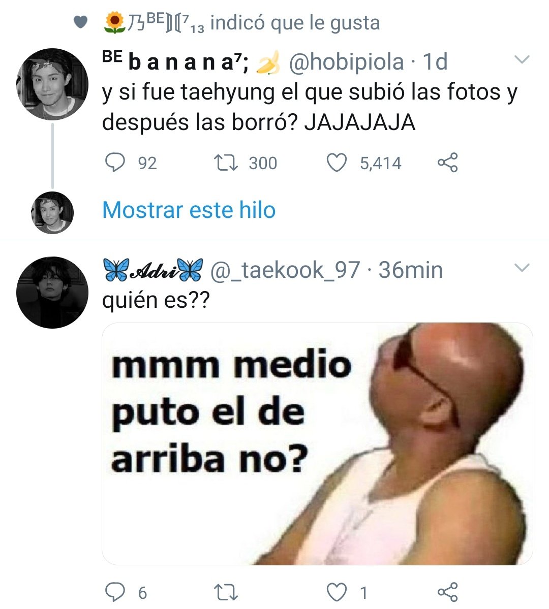YYeotan's tweet photo. @_taekook_97 Pero que https://t.co/zMU1kG8wEG