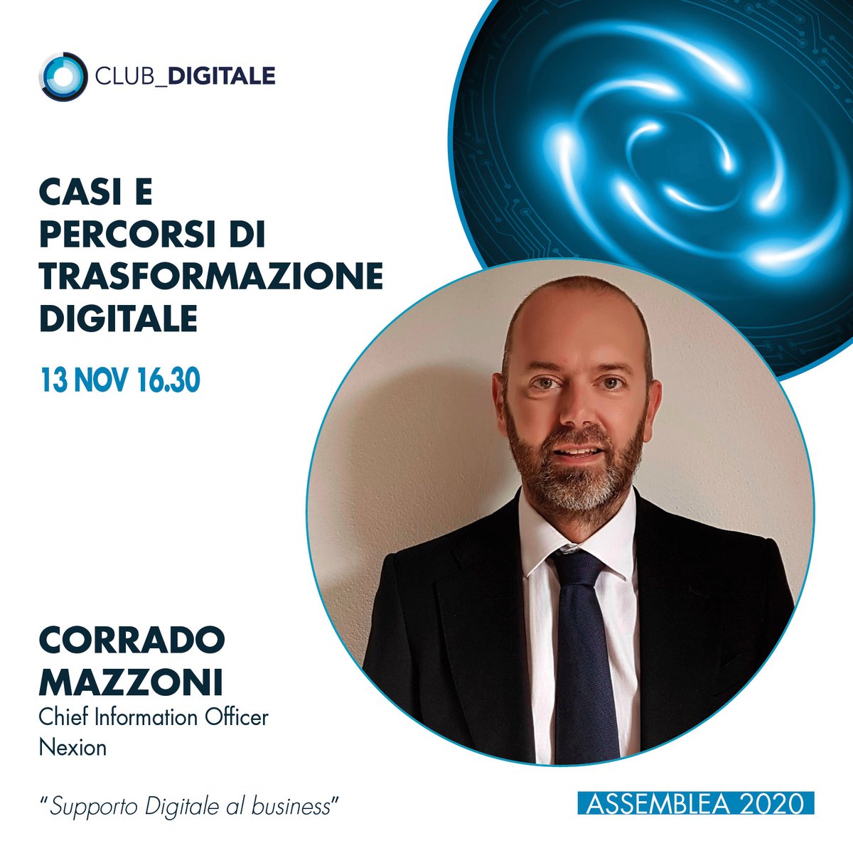 UnindustriaRE's tweet photo. Andrea Pontremoli e Corrado Mazzoni relatori dell'Assemblea streaming #Club_Digitale Casi e percorsi di #trasformazionedigitale
Esperienze di imprenditori e manager su #DistrettoDigital di @UnindustriaRE
Venerdì 13 novembre ore 16,30
Per partecipare ➡ https://t.co/XqK9ojnUiw https://t.co/AylMs9vQUV