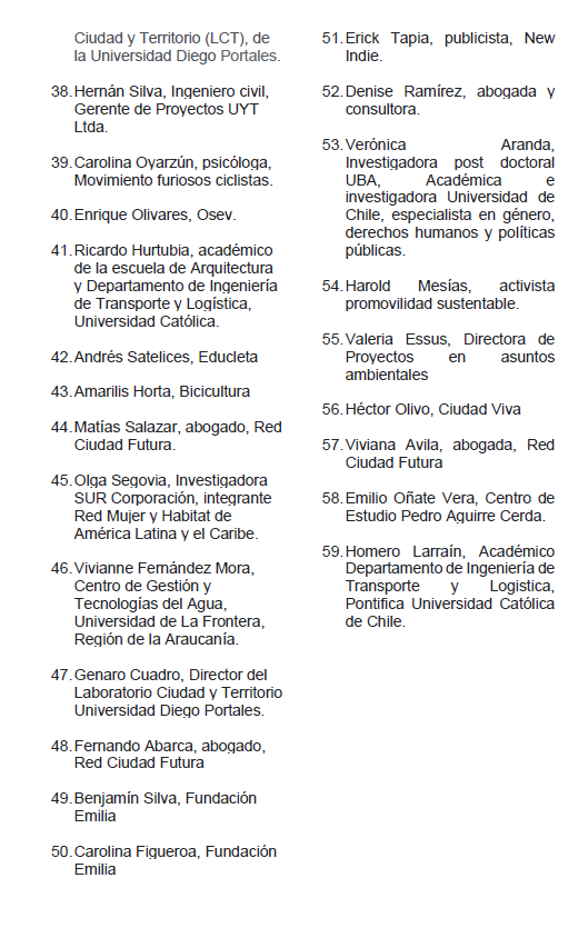 Carta firmada por 59 organizaciones ciudadanas, activistas y académicos pidiendo al gobierno que se ponga al día y tome las medidas necesarias para evitar más muertes innecesarias.
#NoMasCiclistasMuertxs