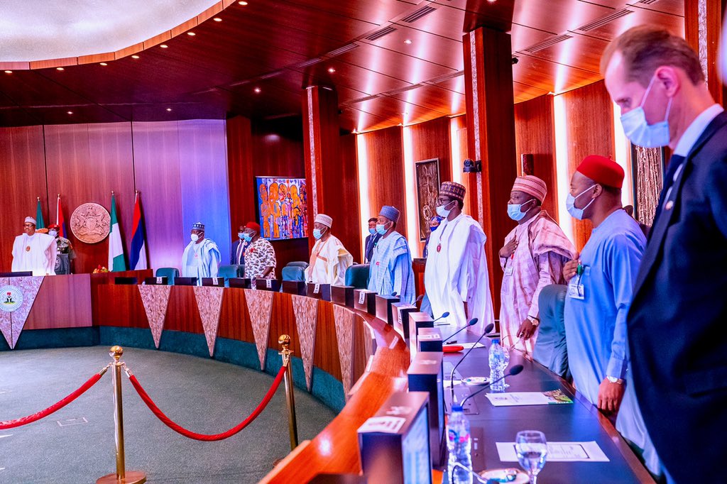 NGRPresident's tweet photo. President @MBuhari today launched the National Young Farmers Scheme, designed by the National Agricultural Land Development Authority (NALDA) to spur greater youth interest in farming. NALDA is being resuscitated after close to 20 years of abandonment. #AsoVillaToday https://t.co/pWsS3A3n0u