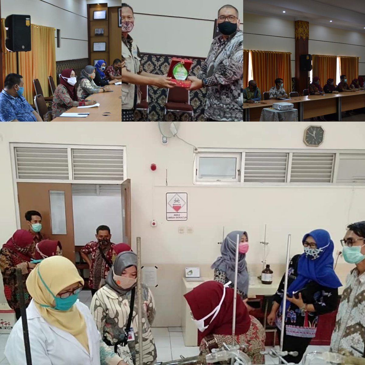 BbkkpKemenperin's tweet photo. Senin, 9 Nopember 2020, Balai Besar Kulit, Karet dan Plastik (BBKKP) menerima kunjungan dari Dinas Lingkungan Hidup (DLH) Kabupaten Karanganyar guna studi komparasi operasional laboratorium
#kemenperin_ri #bbkkp #laboratorium #pengujian #lingkungan #lab_uji #dlh #karanganyar https://t.co/XdyjHfEklu