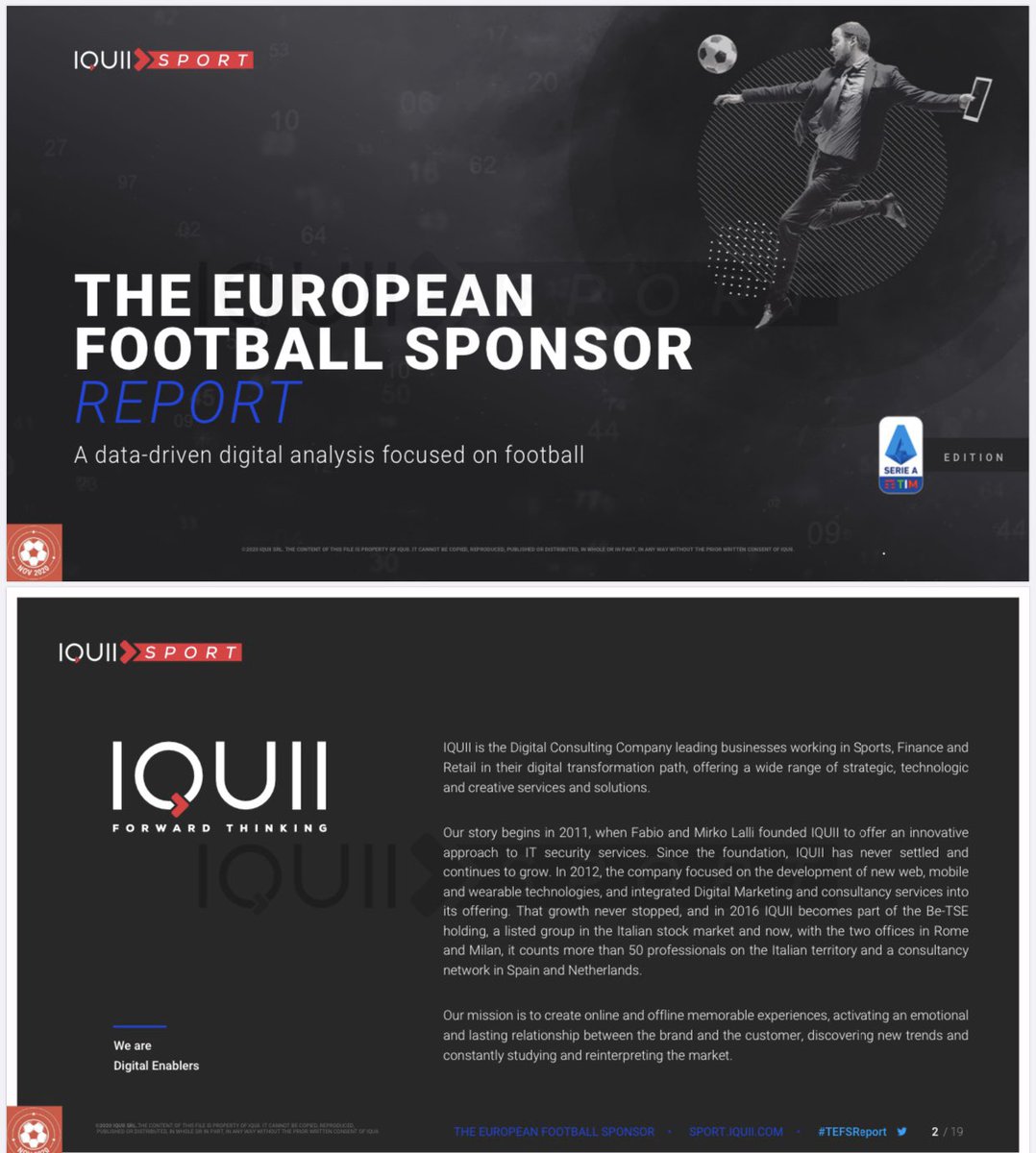 sbhtndvcgl's tweet photo. “The European Football Sponsor” Report! @IQUIISport
#TEFSReport https://t.co/Q05imdLNPL https://t.co/2COyM0S4hc