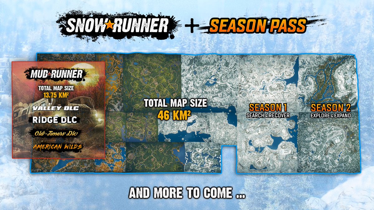 Потерянные в глуши snowrunner испытания карта