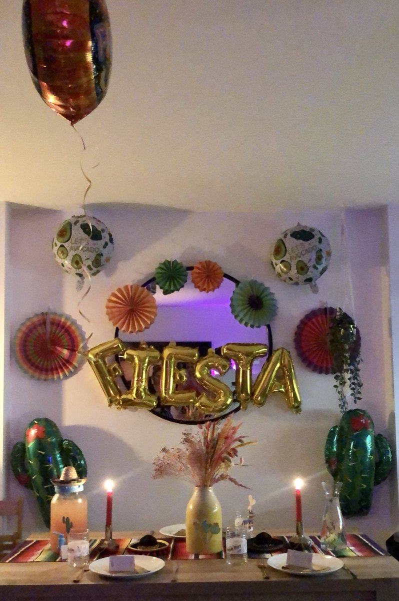 sofdench's tweet photo. Even though the guest list was 3 people, this lockdown fiesta I planned for my sister’s birthday was pretty iconic (if I do say so myself 🤪). https://t.co/xaw7HZk0Qj