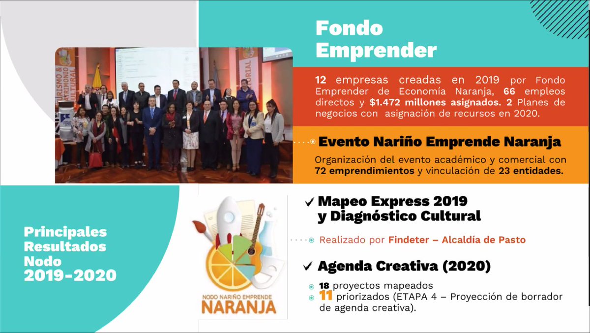 SENANarino's tweet photo. #AEstaHora Directora Regional @sarturo comparte la Agenda Creativa Naranja en el marco del Gran Foro Mundial de Artes Cultura Creatividad &amp; Tecnología. https://t.co/KJHqrdFluR