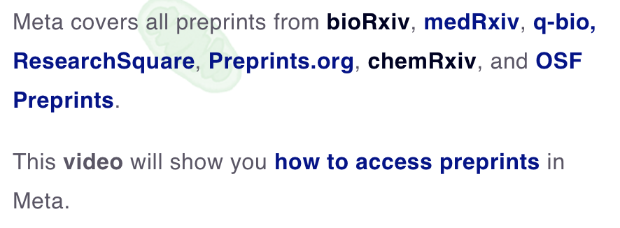 psobolewskiPhD's tweet photo. I guess I sort of missed it, or didn't notice at least, but @meta now also discovers @ChemRxiv #preprints
Huzzah!
#ASAPChem #ASAPBio https://t.co/dYxQOsnyJ2