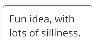 Well, is this doesn't sum us up....