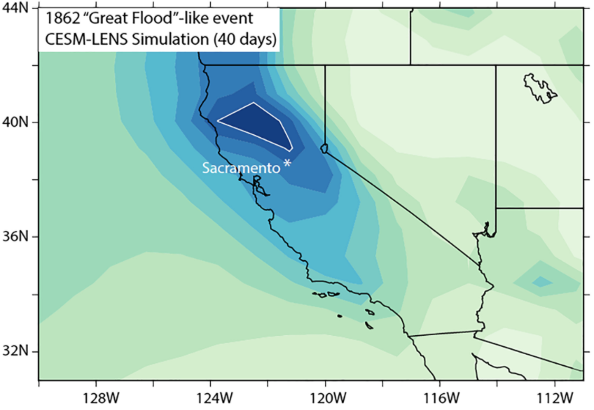 Recent experience & research suggests that so-called "megaflood" events are less rare than has commonly been assumed--think California's "Great Flood of 1862" or Houston's experience during Hurricane Harvey in 2017--but  #ClimateChange compounds risk.(6/13) https://agupubs.onlinelibrary.wiley.com/doi/full/10.1029/2019EF001242