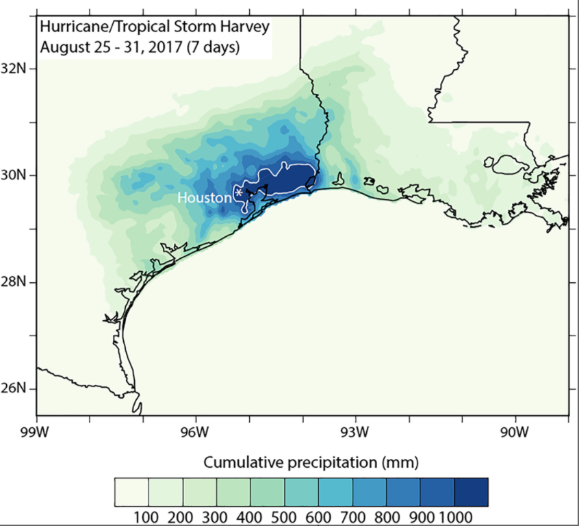 Recent experience & research suggests that so-called "megaflood" events are less rare than has commonly been assumed--think California's "Great Flood of 1862" or Houston's experience during Hurricane Harvey in 2017--but  #ClimateChange compounds risk.(6/13) https://agupubs.onlinelibrary.wiley.com/doi/full/10.1029/2019EF001242
