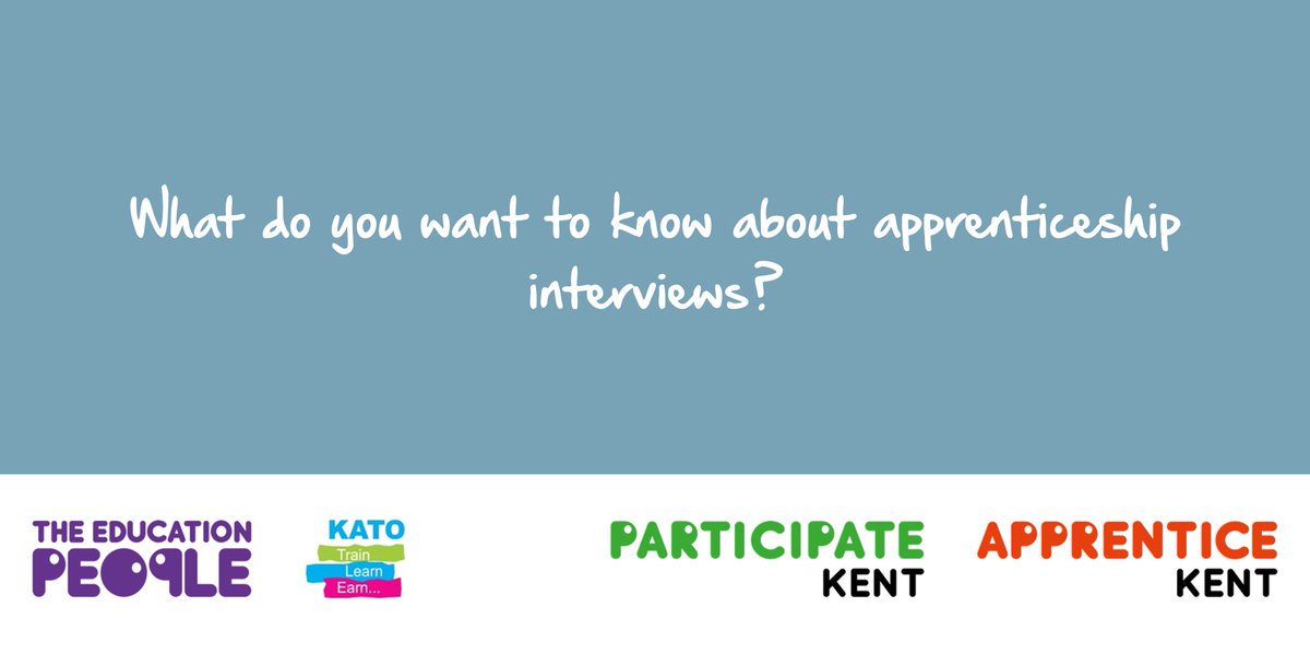 The Education People and <a href="/KATONETWORK/">KATO</a> are collaborating! We will be posting a question a day focusing on #apprenticeships and answering them in short videos the following week 📹📺

Our question of the day is… 

Leave your comments below😃