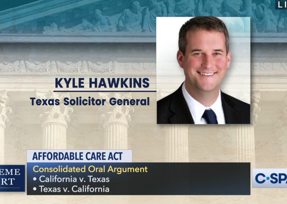 Hawkins is arguing for Texas now