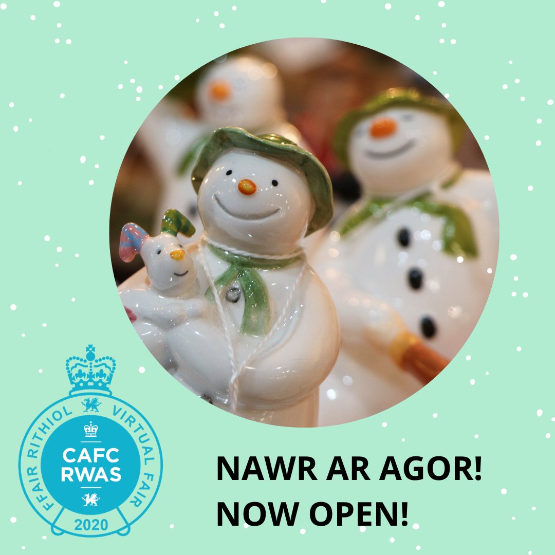 🎉 Mae'r platfform siopa Nadolig y Ffair Aeaf bellach AR AGOR 🤩
🎉 The Winter Fair Christmas Shopping platform is now OPEN 🤩 

❄️ Ewch draw i'n blatfform rithiol!
❄️ Head over to our virtual platform!

Cymraeg 👉 ow.ly/P2t850CgEJK
English 👉 ow.ly/WOGL50CgEBQ