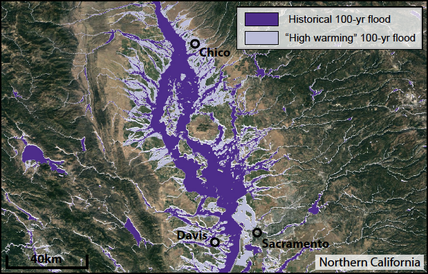 This non‐linear increase for the most intense precipitation events has potentially major implications--as it suggests accelerating societal impacts from historically rare or unprecedented precipitation events in the 21st century. (5/13)  #CAwater https://agupubs.onlinelibrary.wiley.com/doi/10.1029/2020EF001778