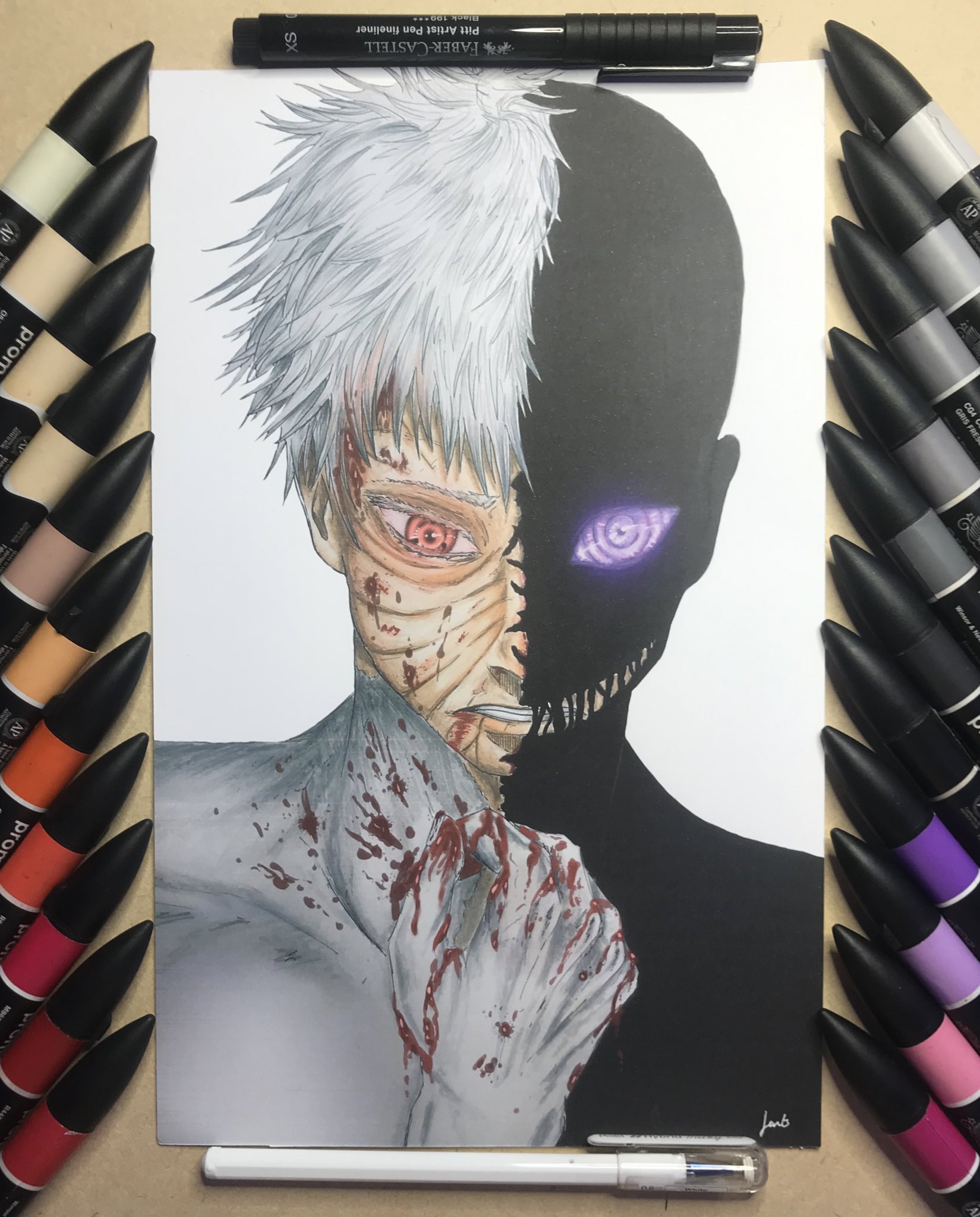 Obito Uchiha fan art I drew : r/Naruto