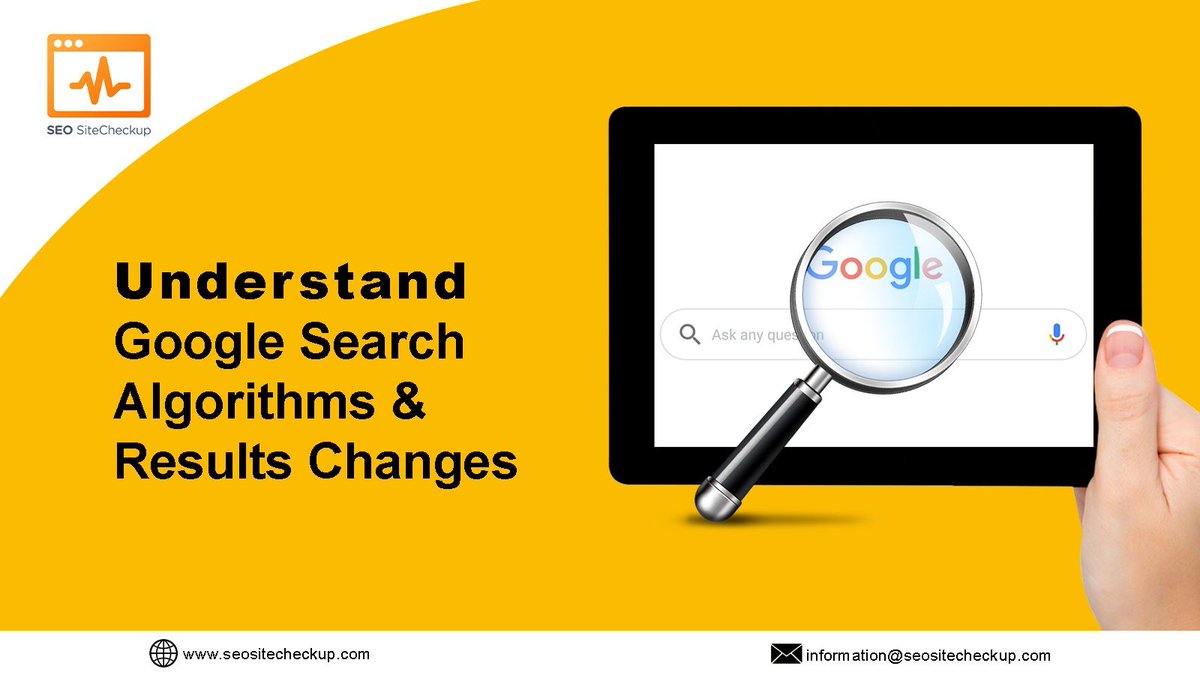 Seositecheckup's tweet image. Google is always making changes, whether big or small and improving its search engine algorithm and results. We've highlighted the most significant changes that Google is promising soon. Checkout The Link: buff.ly/34PlKHt
#searchengineoptimization #searchenginealgorithm