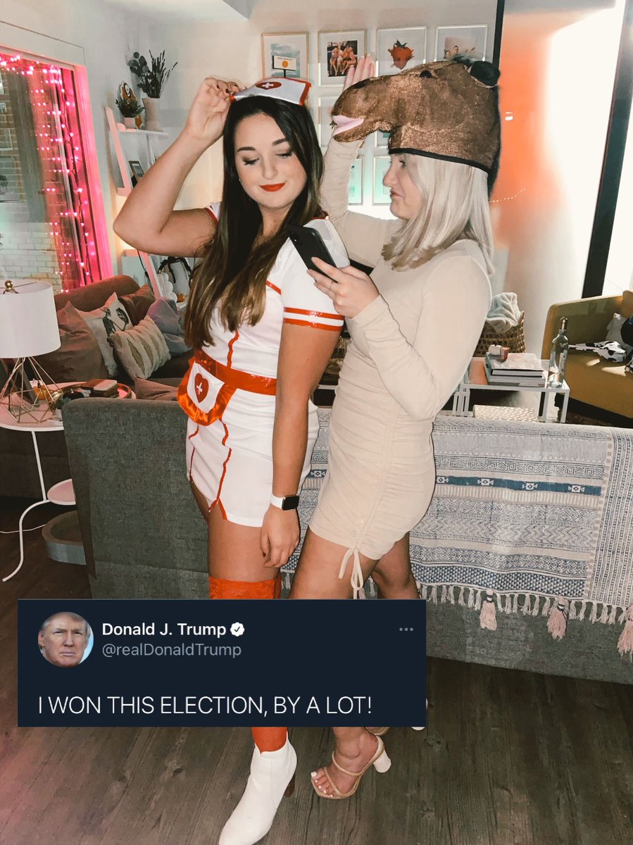 kimmymils's tweet photo. we dressed up as a nurse and a horse for halloween can everyone please retweet this until @mulaney sees it thank you https://t.co/B1KXAEaOjI