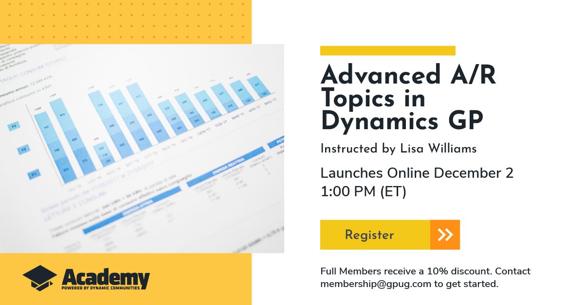We all want to be able to do our jobs easier, faster, &amp; better. Earn CPE credits and learn how to manage your Accounts Receivable more effectively in this half-day #MSDYNGP #Finance training, led by Lisa Williams, MCP of <a href="/velosio/">Velosio</a>: hubs.ly/H0z6bYB0