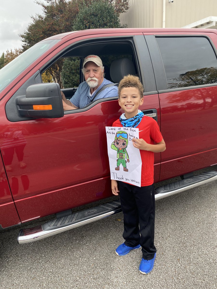 misskjohnson7's tweet photo. We celebrated Veterans Day with a parade at CES! Thank you Veterans for your service! ❤️🤍💙@columbiaeschool https://t.co/6WLMJuHcZ8