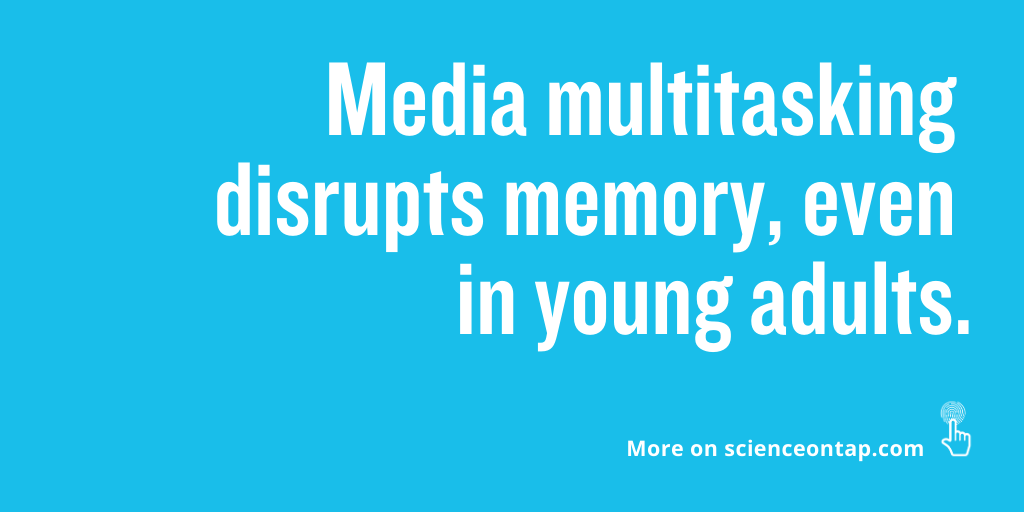 "Media multitasking" - or engaging with multiple forms of #digital or screen-based #media simultaneously - is affecting the memories of young adults, according to a new scientific study. ow.ly/dCce50CcN7A