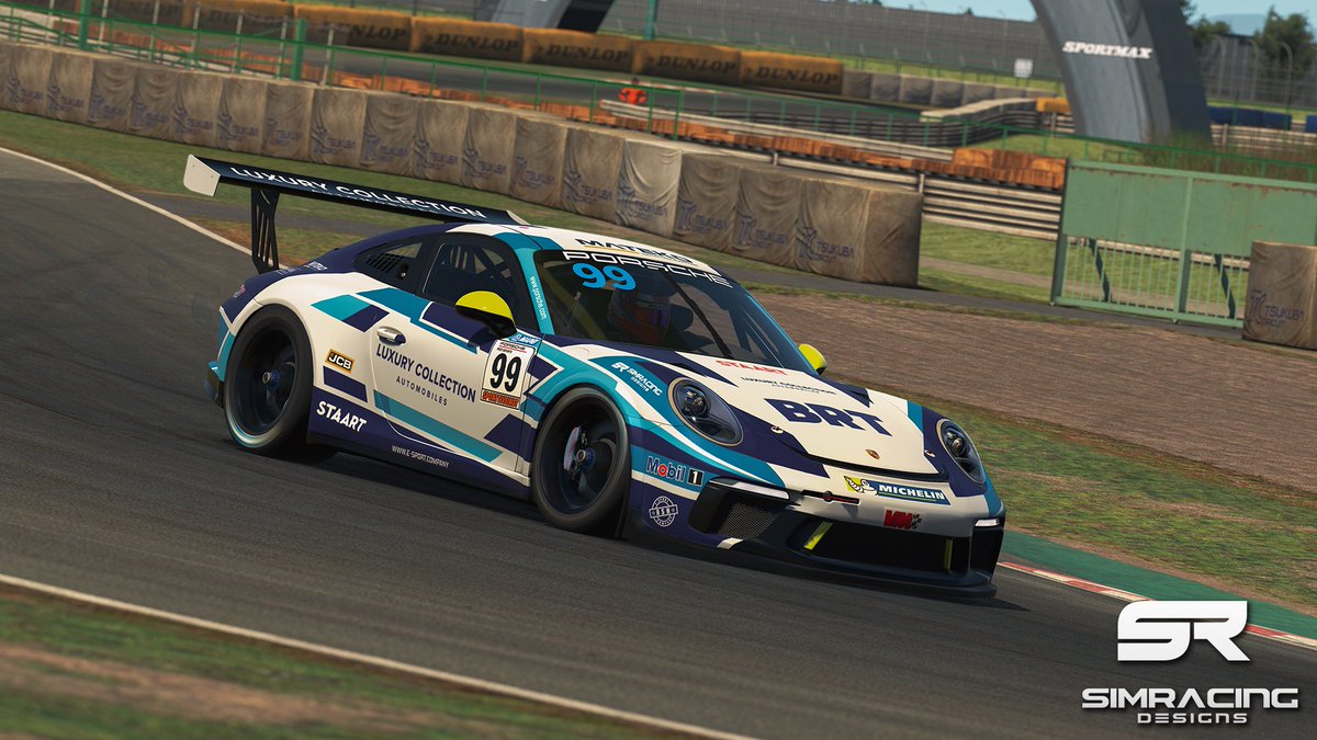SimRDesign's tweet photo. Another livery fresh out of the booth. 

Porsche 911 GT3 Cup added to the @_BlueRoseTeam_ iRacing Fleet. 

Sporting Luka Nurmi’s sponsors ahead of his league entry

#simracingdesigns #simracing #esports #iracing #motorsportdesign #liveries #racingliveries https://t.co/D6QltrzoxB