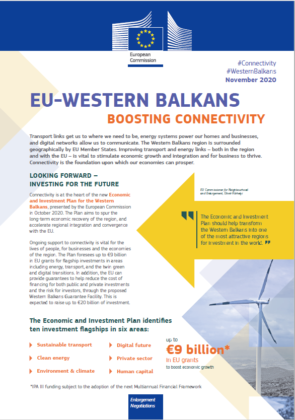 eu_enlargement_'s tweet photo. Improving #connectivity within the #WesternBalkans, as well as between the region &amp; the 🇪🇺#EU, is vital to stimulate economic growth &amp; integration.

Check out our factsheet for more details &amp; key achievements so far 👇

https://t.co/qsIaB7dZZc https://t.co/vPx5C1YQXd