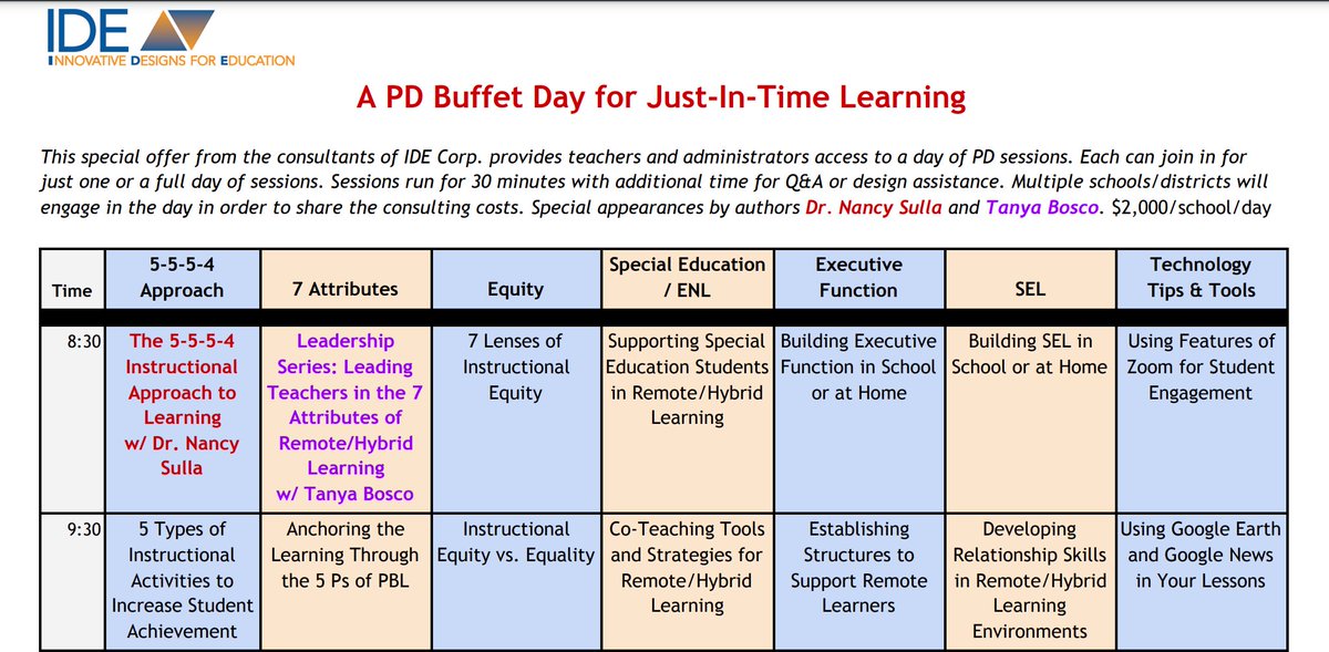 nicolekoch_IDE's tweet image. Support your school(s) with short, topical PD sessions that conveniently suit teachers' needs and schedules. #idecorp #dosomethingdifferent #professionaldevelopment #learninganywhereanytime  contact me for more information!