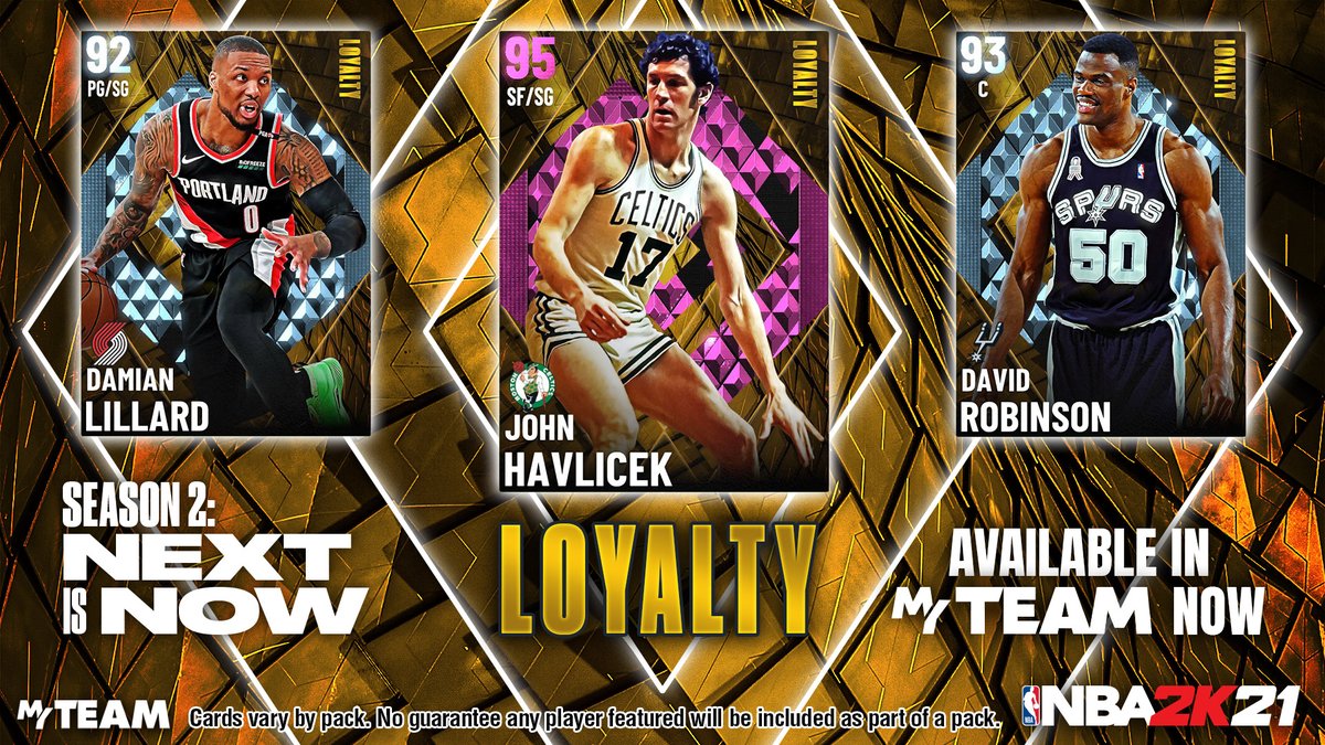 NBA 2K MyTEAM on X: All-new Next is Now: Loyalty Packs are LIVE