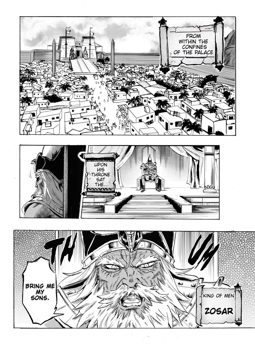 DeathWishSC's tweet photo. Making some minor Adjustments to a few pages of the one shot such as editing the palace entrance for a more accurate representation of ancient times. https://t.co/Dg8l7AkXJz
