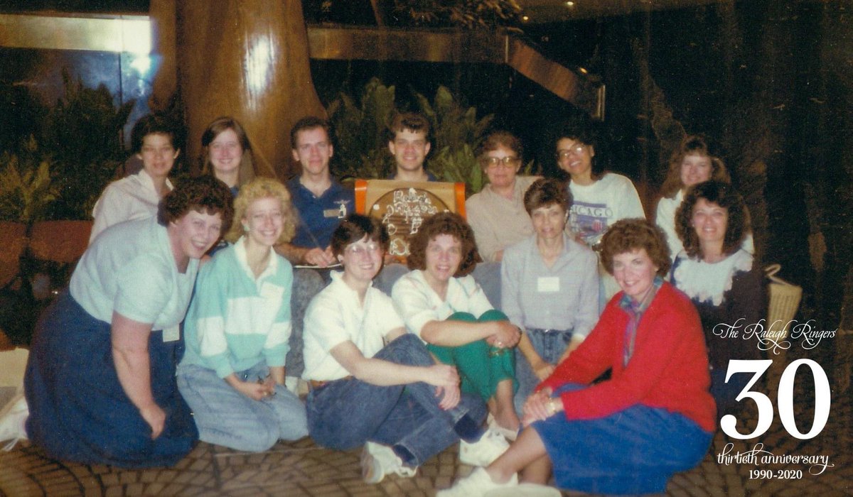 While this year hasn't been what we imagined, we want to take time over the next few weeks to celebrate 30 years of The Raleigh Ringers. You may spot some familiar faces – two of our founding members are still ringing with the group today! #RR30th2020