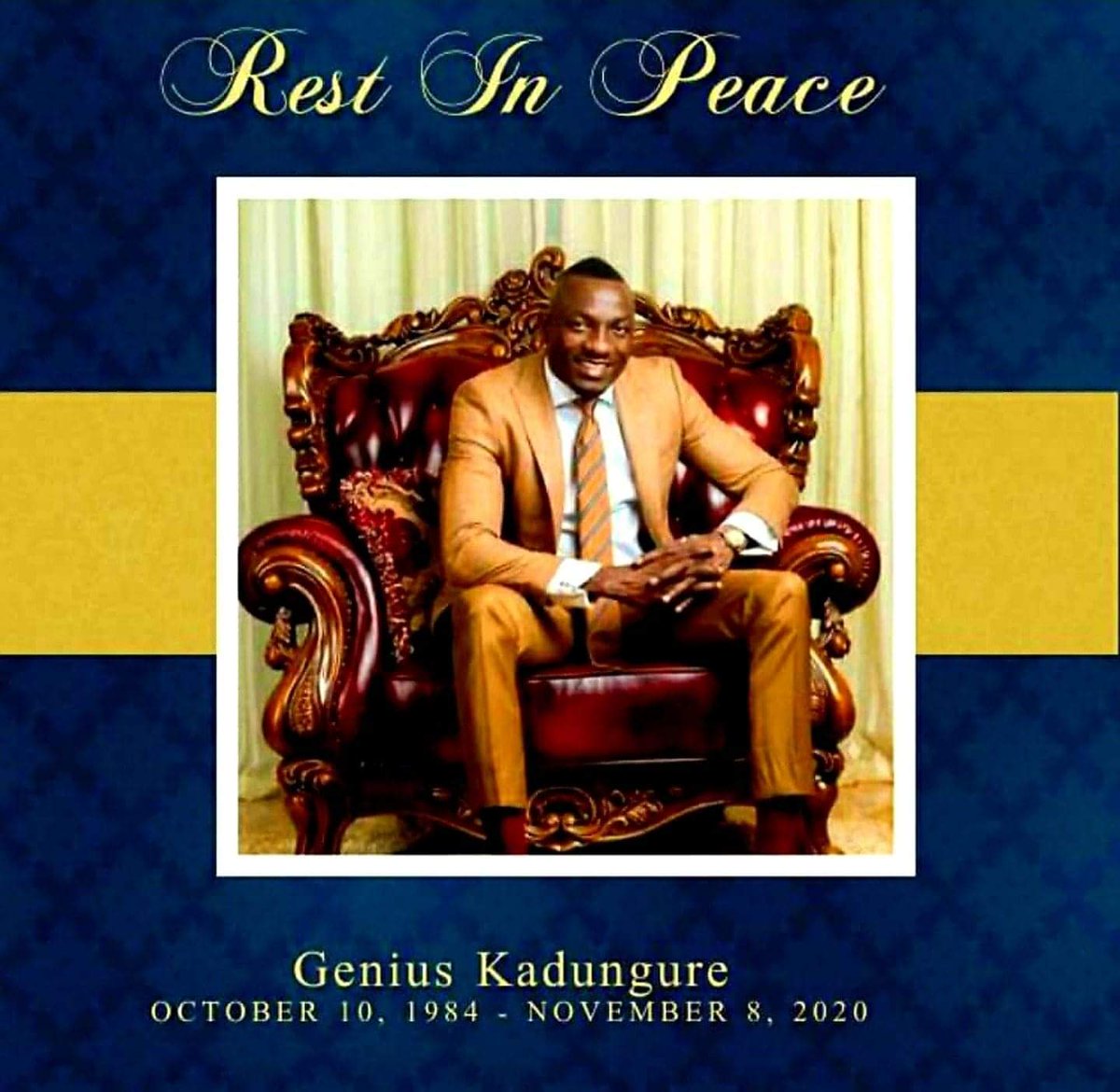 ENOUGH SAID...Please allow MR GENIUS "GINIMBI" KADUNGURE's soul to REST IN ETERNAL PEACE...In life we loved him dearly and in death we love him still...In our hearts he will forever hold a place no one else will ever fill...RIP GINIMBI...🙏🙏🙏