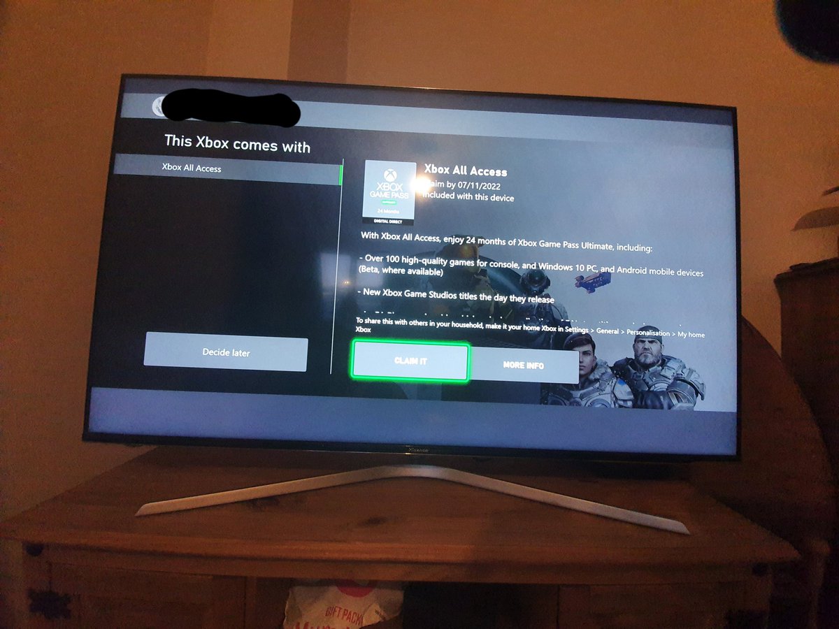 TheRealStrite's tweet photo. @Jamesrbeverley1 @Xbox @XboxGamePass @GAMEdigital Update: So here's what I was met with after setting the console up. https://t.co/sg0y7e7Ffo