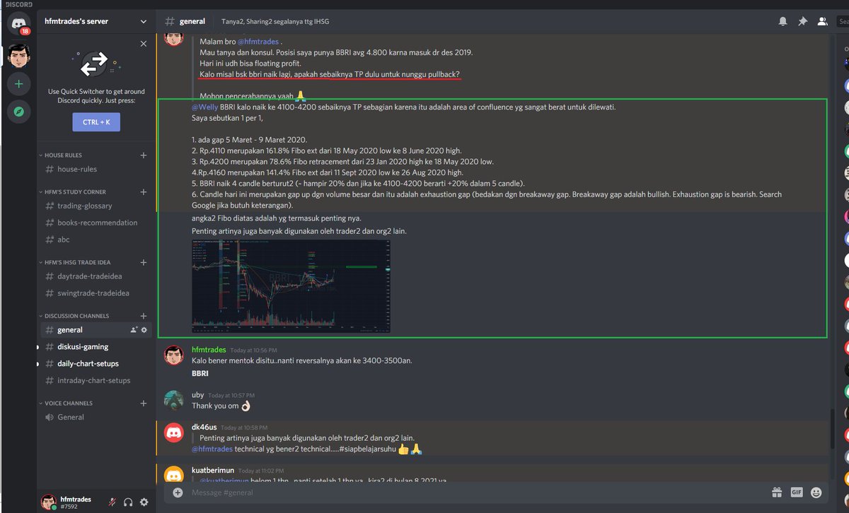 hfmtrades's tweet photo. $BBRI sebaiknya take profit dimana paling baiknya? Rp.4100-4200

Mari kita gunakan area of confluence u/ possible resistance dimana BBRI kemungkinan besar akan stuck &amp; mengalami reversal

Sisanya di baca di attachment/Stockbit (https://t.co/rPreZgEkuq) 

$IHSG $SAHAM 
#hfmtips https://t.co/pvaJeZPxYO