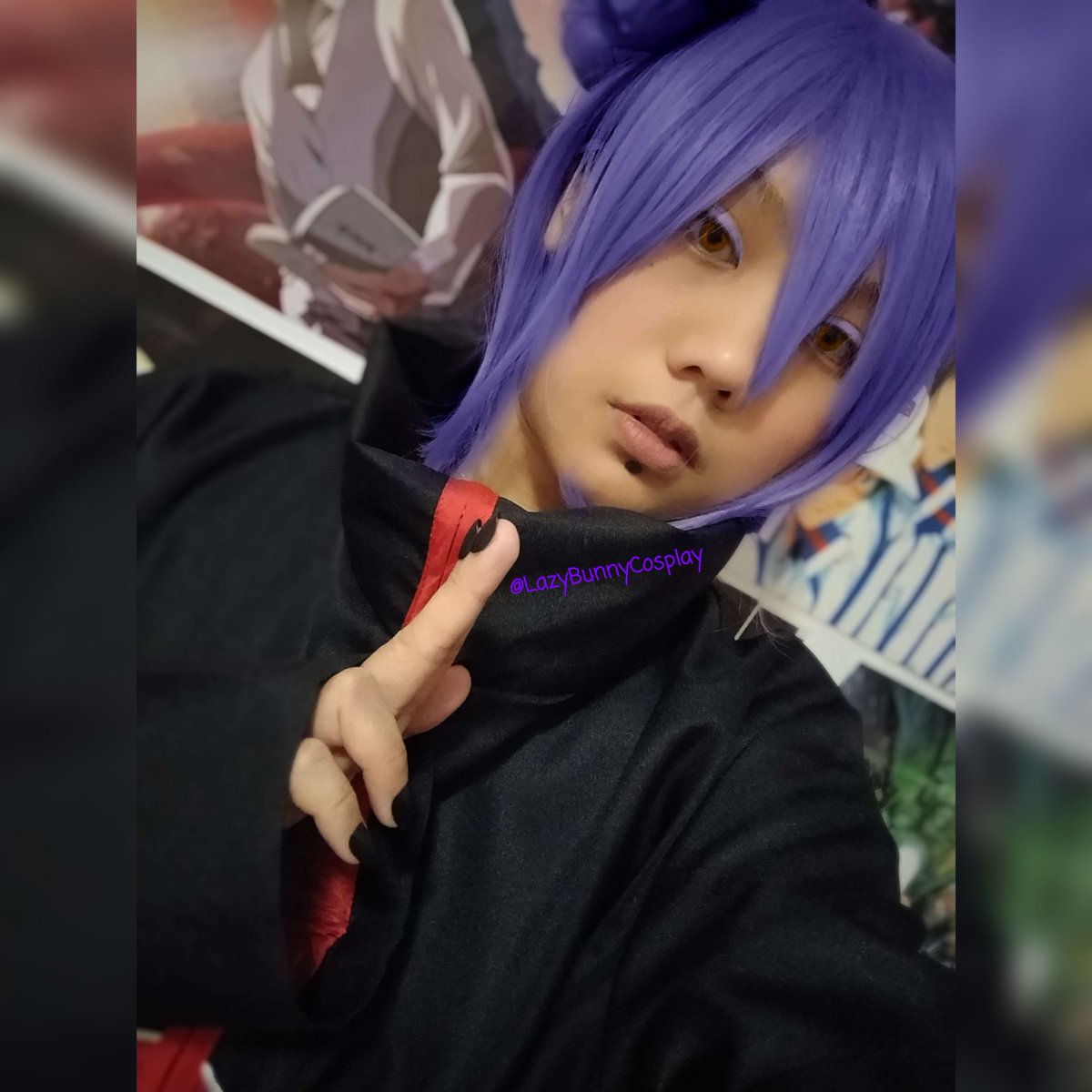 Michie_124's tweet photo. My bff lent me his Akatsuki uniform. So I decided to cosplay Konan. What do you think? 
Swipe to see more pics 🥰

#NARUTO #KONAN #akatsuki #shinobi #cosplayers #アニメ
#コスプレ #コスプレイヤー #narutoshippuden #Ninja #Rogue #otaku #weeb #AnimeLover https://t.co/LYfqTKv0nt
