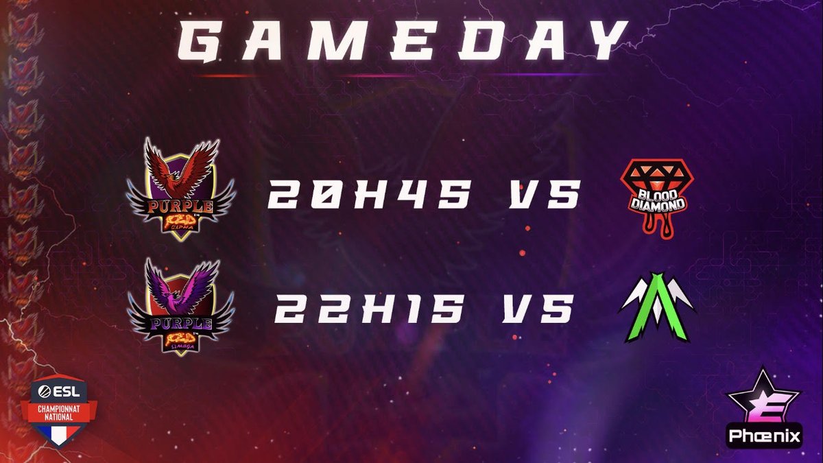 NebuliumeSport's tweet photo. Salut à tous, venez encourager nos joueurs ce soir !
Le roster Alpha affrontera @blooddiamondgg red à 20h45 !
Le roster Omega affrontera @TeamActivium à 22h15 !

Cast par notre cher @PiouPiouLover, nous vous attendons nombreux !
#ESLCN #PuR https://t.co/yIrfNf0PDL