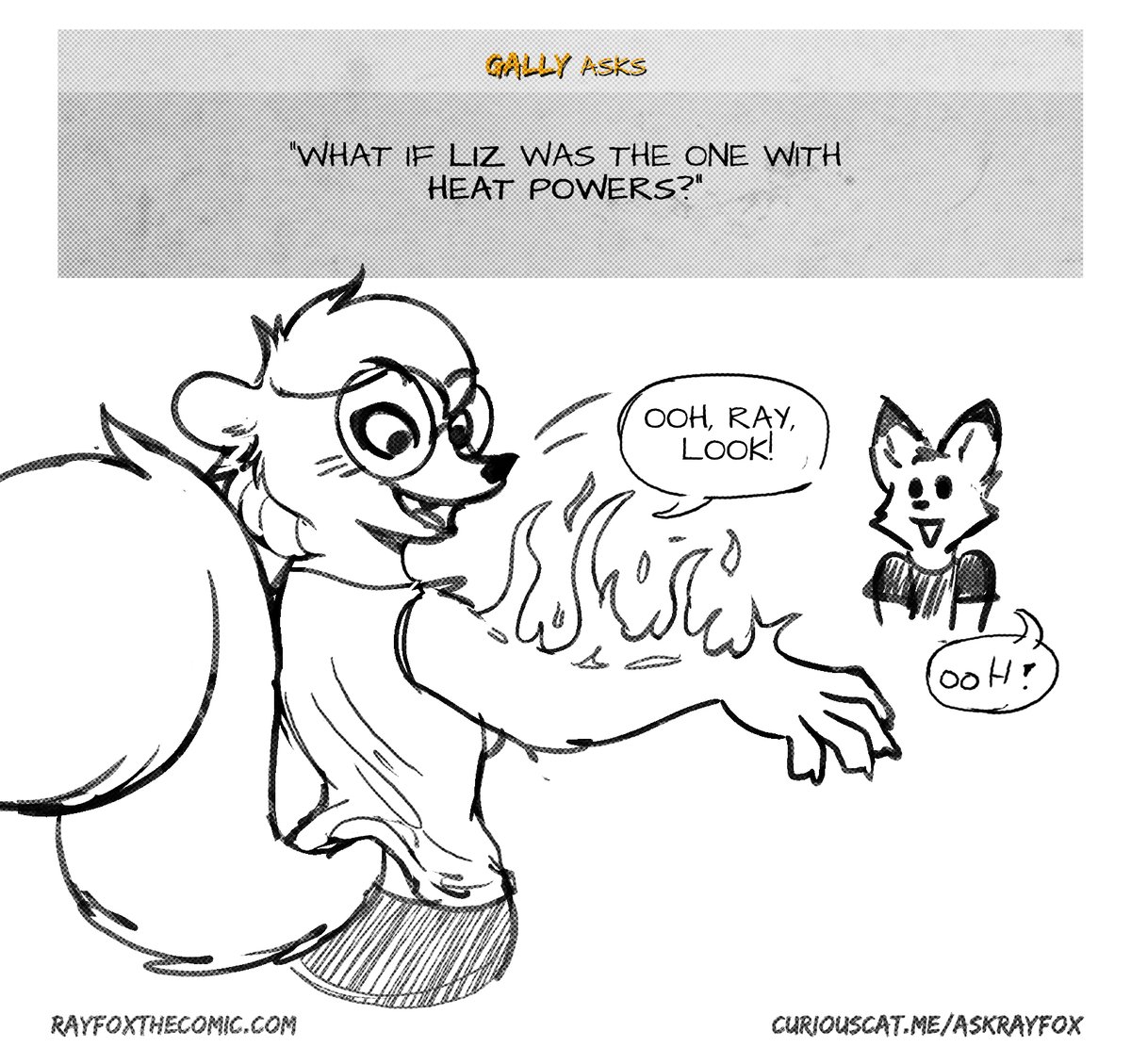 RayFoxTheComic's tweet photo. "Ray's powers aren't really.. "girl" friendly?
#rayfoxcomic #askrayfox https://t.co/Cq8Cd8OeFi