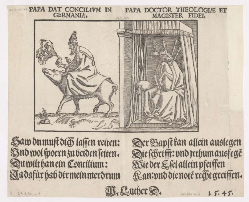 Today's teaching has been a double lecture on the Reformation & Sweden in the sixteenth century, which gave me an excuse to go into early print culture & partly explain the Protestant success by printed propaganda.(Staatsbibliothek zu Berlin Einbl. YA 296 m)