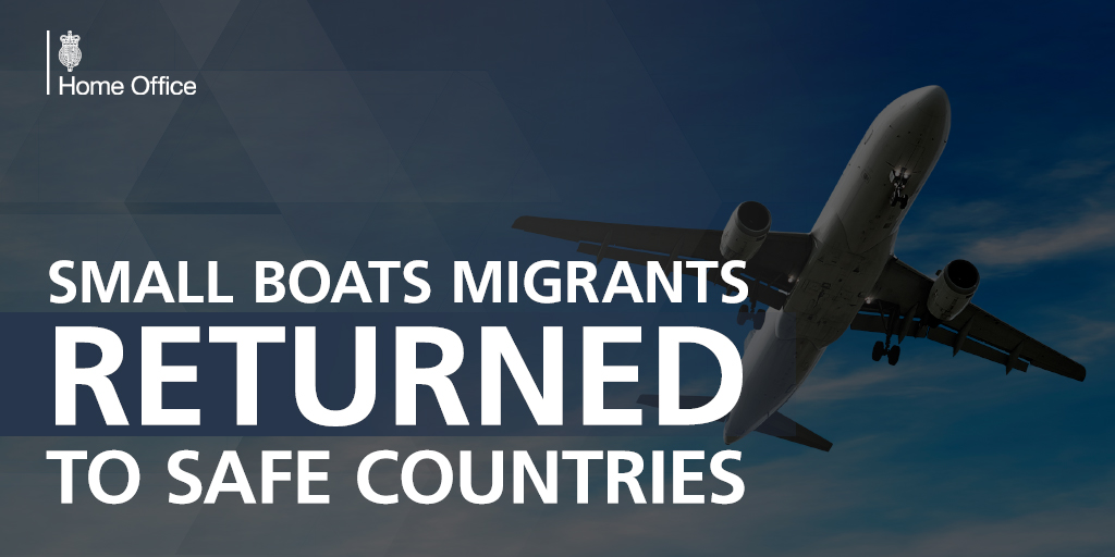 ukhomeoffice's tweet image. Yesterday we returned migrants to France and Belgium who had no right to remain in the UK. Those who seek asylum can and should claim it in the first safe country they enter.