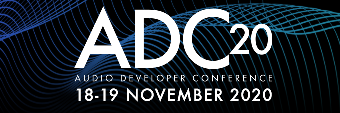 WebAudioConf's tweet photo. We are very happy to announce our first community sponsorship with @audiodevcon !
This year online edition of the ADC will take place 17-19 November 2020! If you haven't register yet, don't wait any more! https://t.co/bfbqmsVEew
#WAC2021 #WebAudio21 #MusicTech #ADC20 #AudioDev https://t.co/0CbOYvKt4t