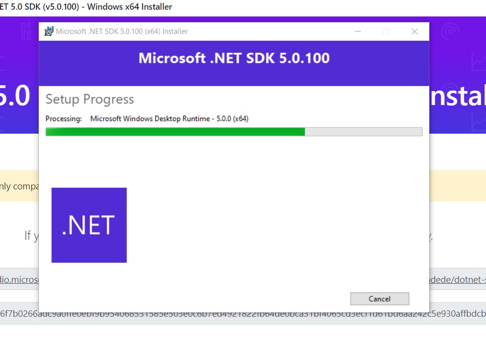 DevRelRyan's tweet image. Installing .NET 5 🎉🎉, including C# 9!

#dotnet5 #csharp9