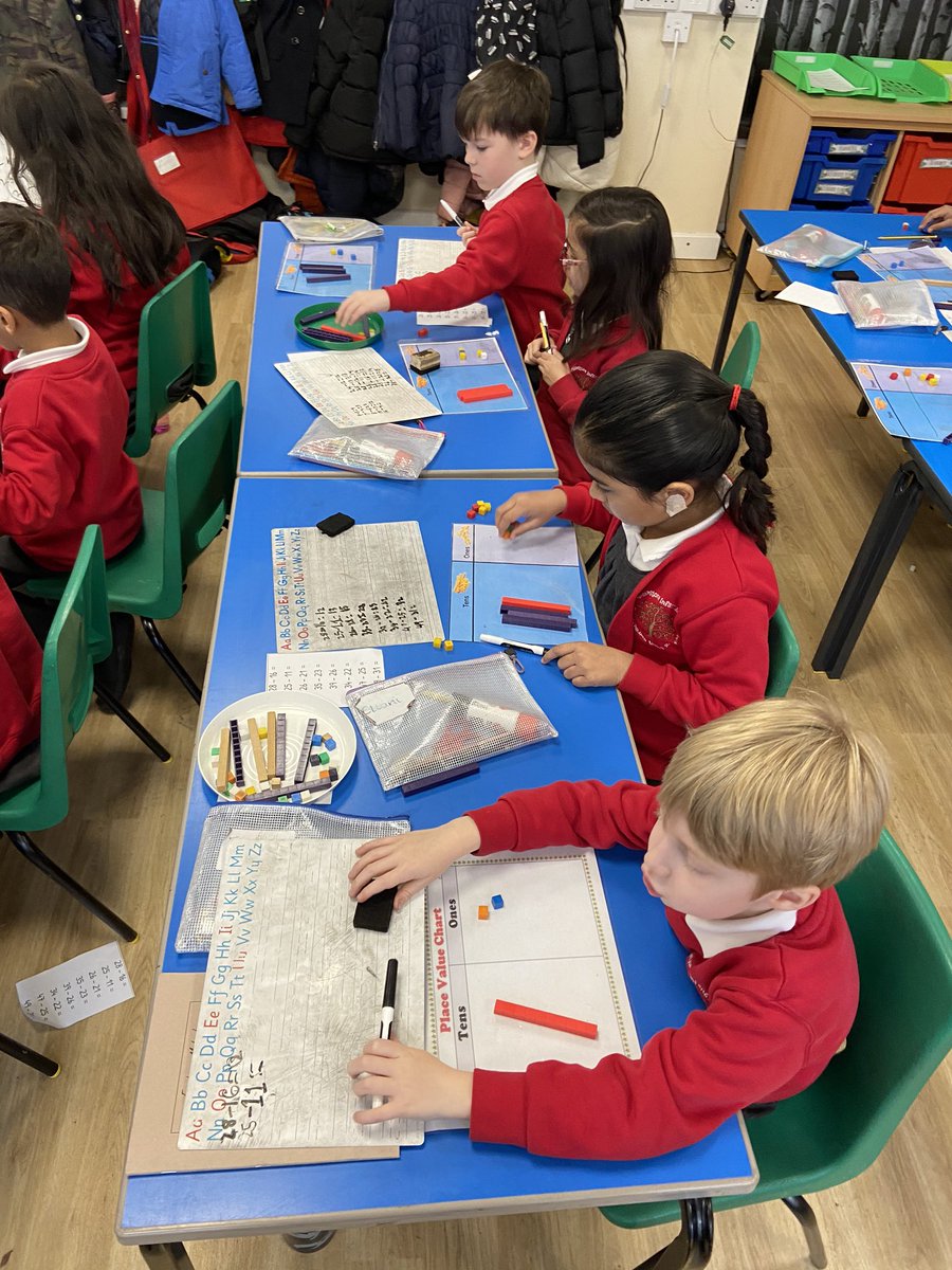 HJAMrHughes's tweet photo. Today in Maths was our first day on subtraction! We had a practical lesson where we used our place value knowledge and dienes to help us subtract 2 digit numbers. We all did a fantastic job! 🌟 #practicalMaths #subtraction #Year2 #PlaceValue https://t.co/eppBLXs6fV